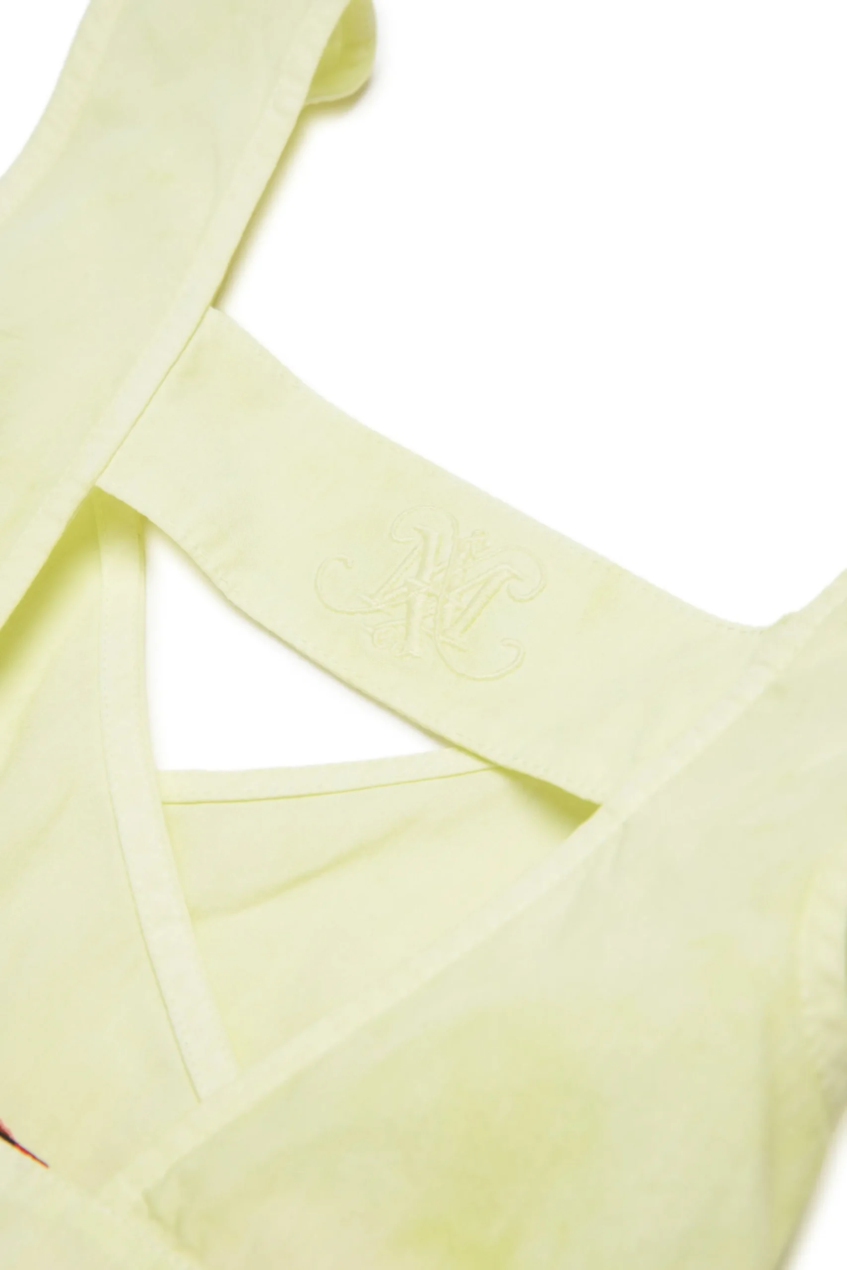 Dresses>MAX&Co. Watercolour effect poplin wallet dress cream yellow