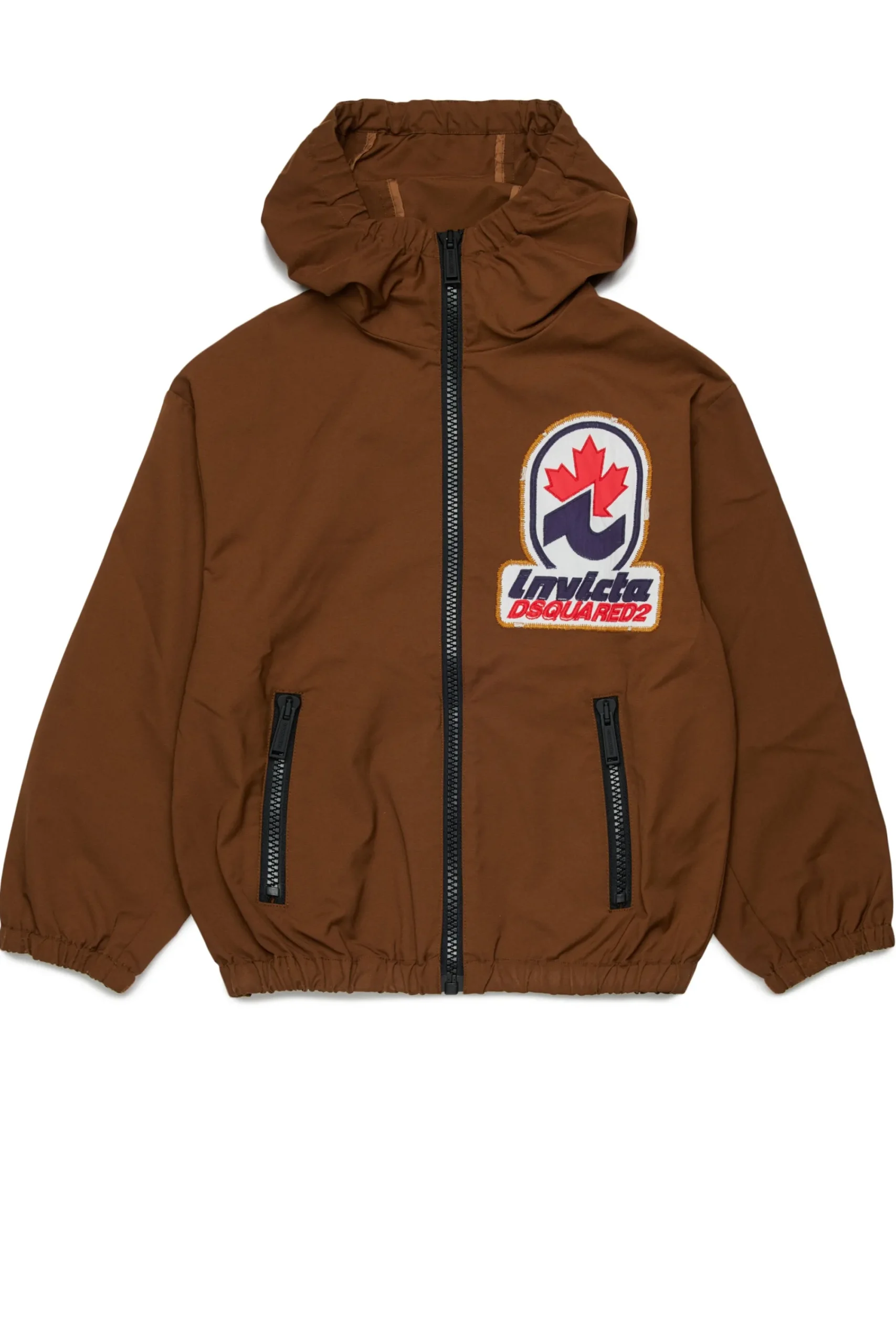 Jackets And Padded Jackets | Jackets And Padded Jackets>DSQUARED2 Windbreaker jacket Invicta x dachshund brown