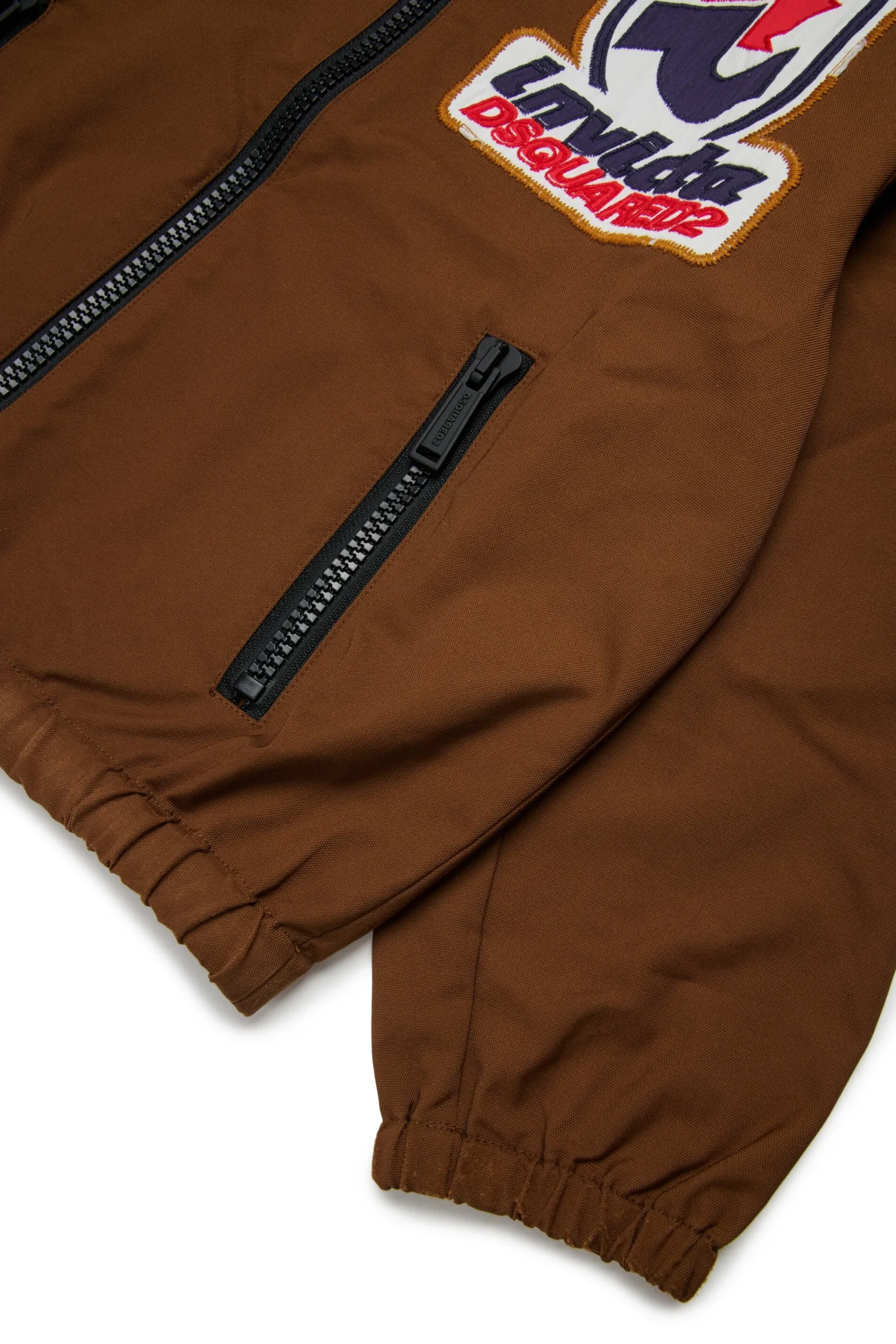 Jackets And Padded Jackets | Jackets And Padded Jackets>DSQUARED2 Windbreaker jacket Invicta x dachshund brown