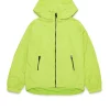 Oval D By Diesel | Oval D By Diesel>DIESEL Windbreaker jacket with maxi Oval D logo slime green