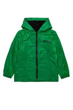 Jackets And Padded Jackets | Jackets And Padded Jackets>MYAR Windbreaker jacket with logo fluo green