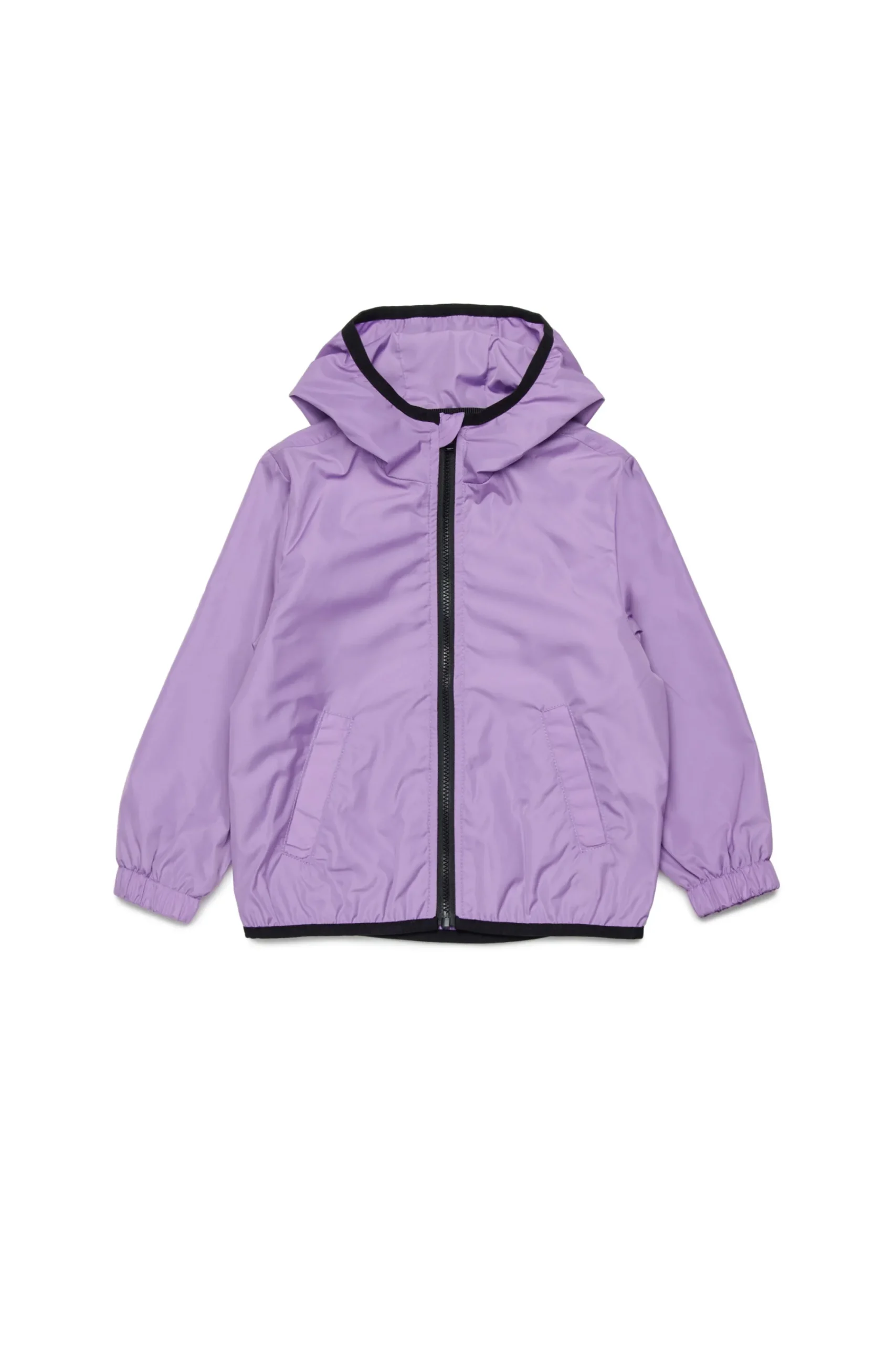 Jackets And Padded Jackets | Oval D By Diesel>DIESEL Windbreaker jacket with maxi Oval D logo lavender