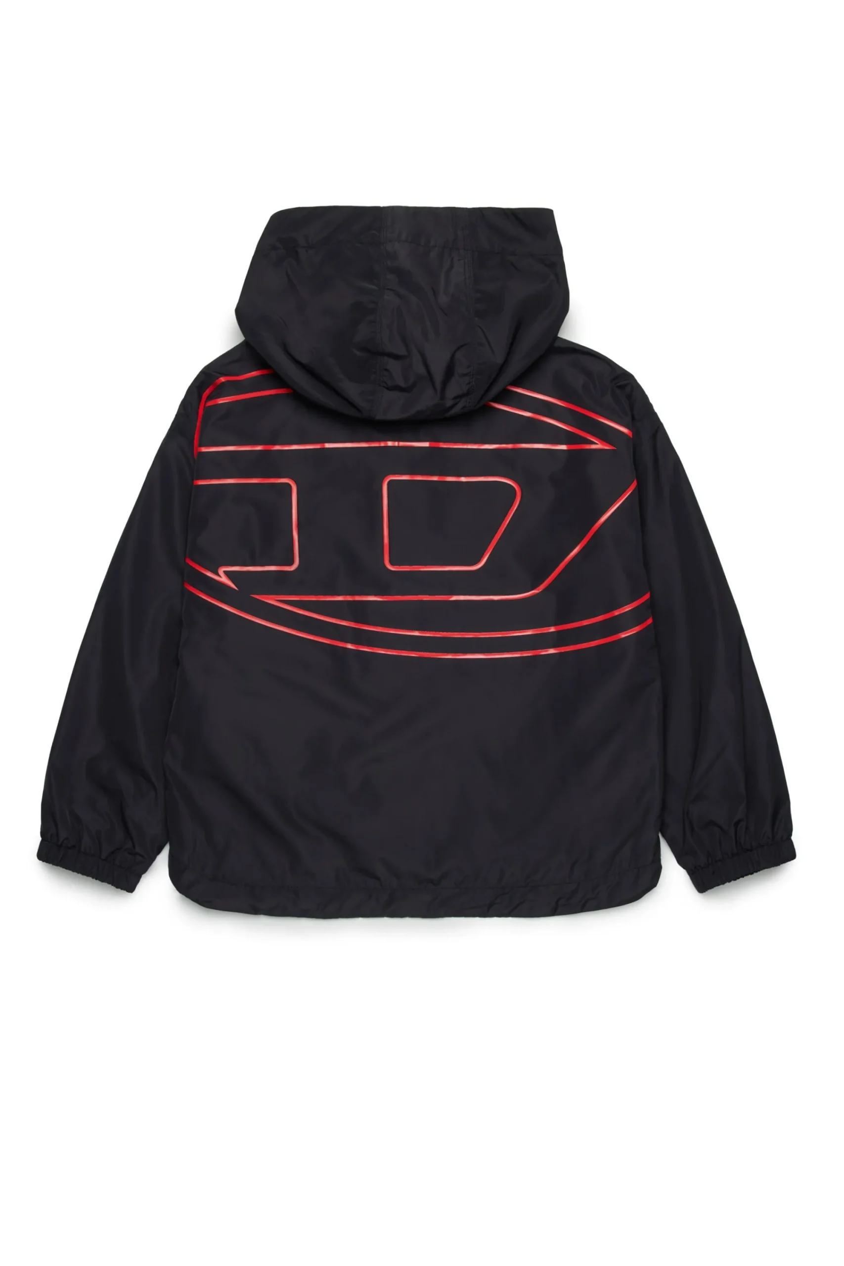 Oval D By Diesel | Oval D By Diesel>DIESEL Windbreaker jacket with maxi Oval D logo black