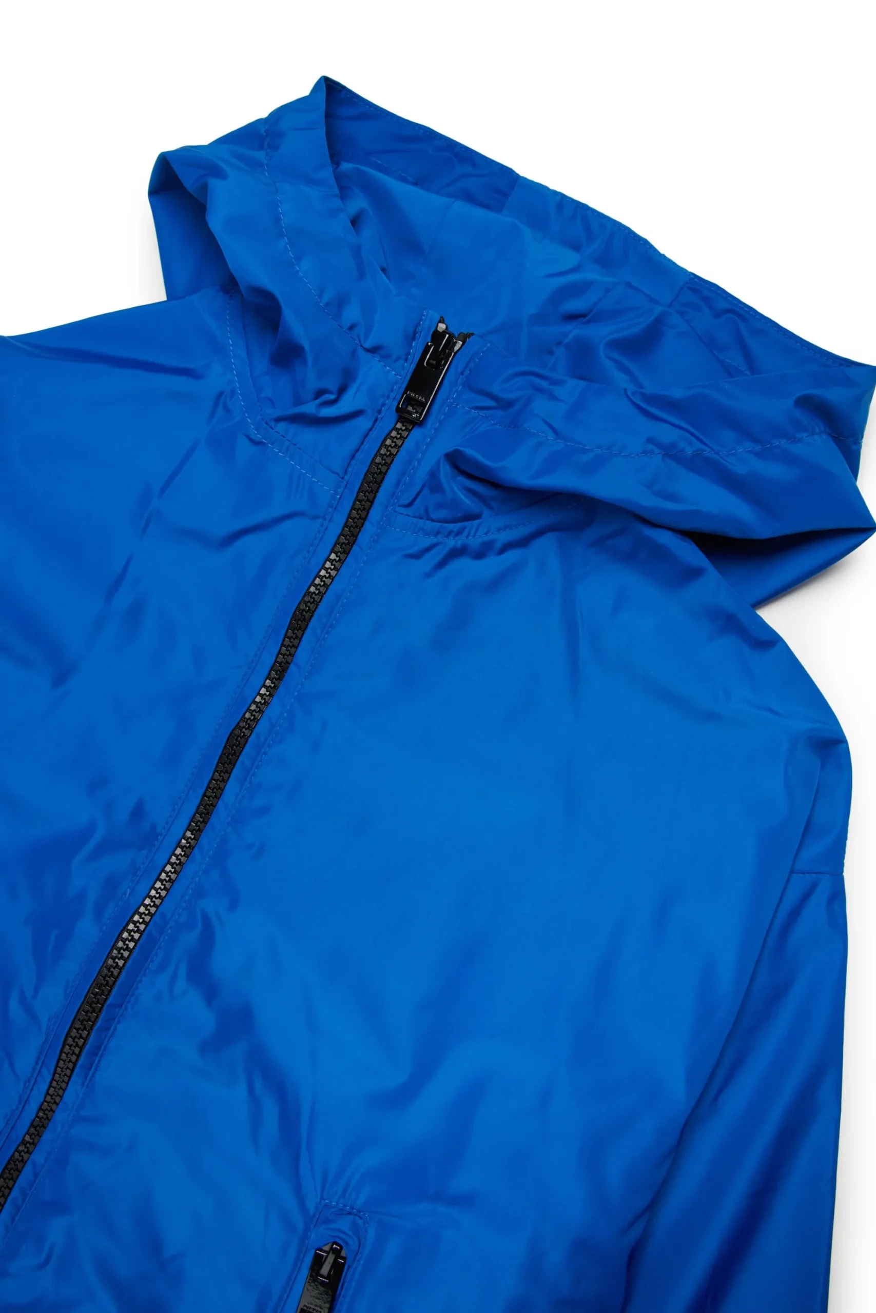 Oval D By Diesel | Oval D By Diesel>DIESEL Windbreaker jacket with maxi Oval D logo bright bluette