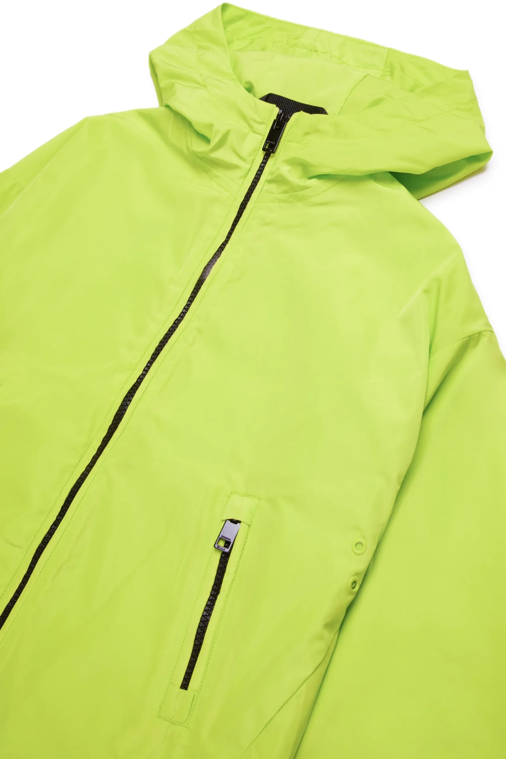 Oval D By Diesel | Oval D By Diesel>DIESEL Windbreaker jacket with maxi Oval D logo slime green