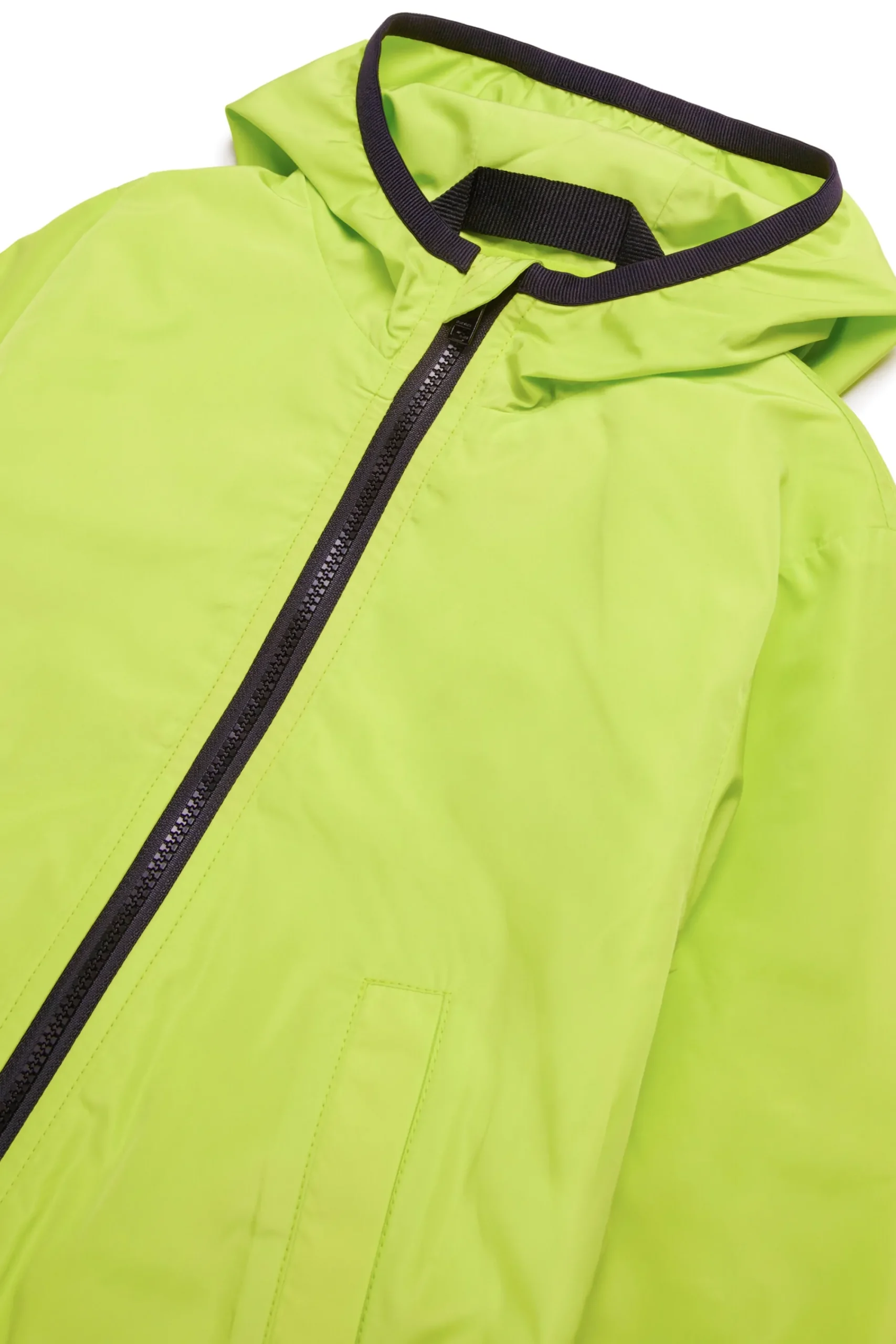 Jackets And Padded Jackets | Oval D By Diesel>DIESEL Windbreaker jacket with maxi Oval D logo slime green