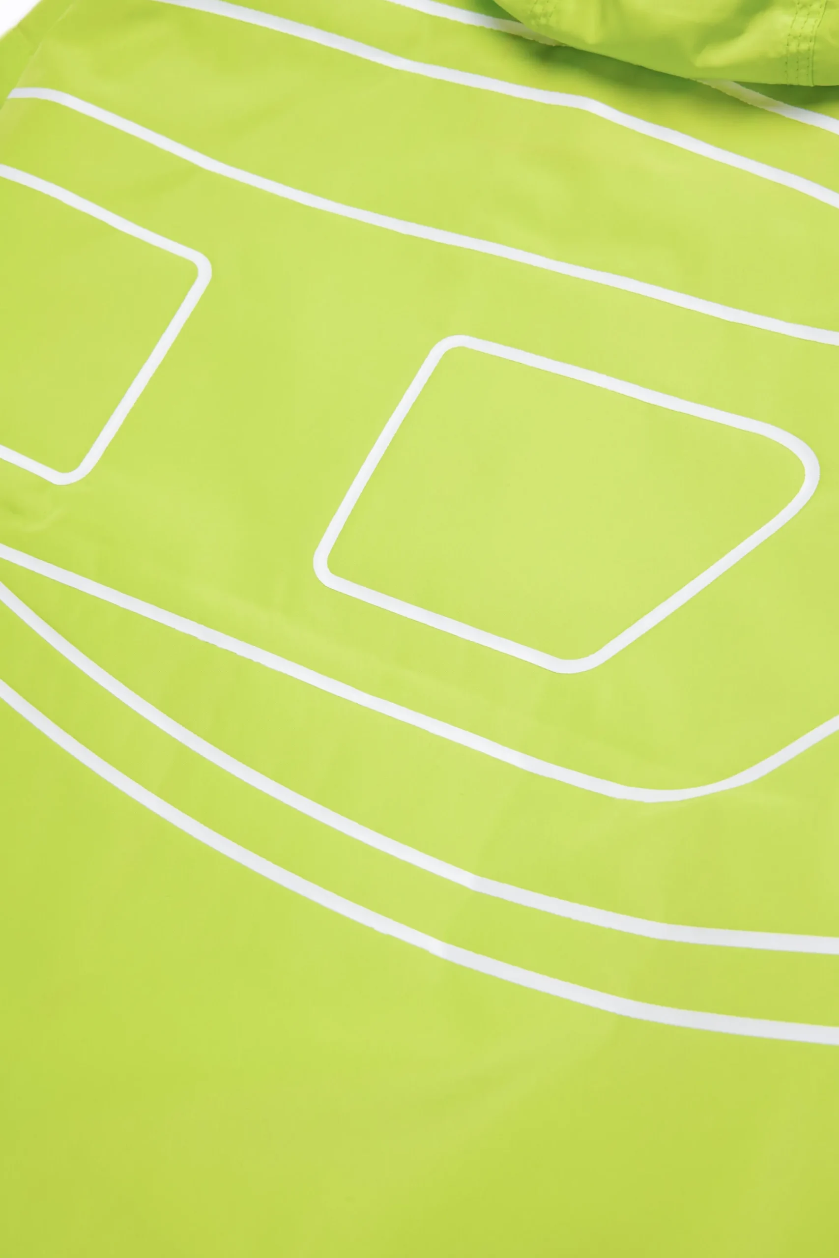 Oval D By Diesel | Oval D By Diesel>DIESEL Windbreaker jacket with maxi Oval D logo slime green