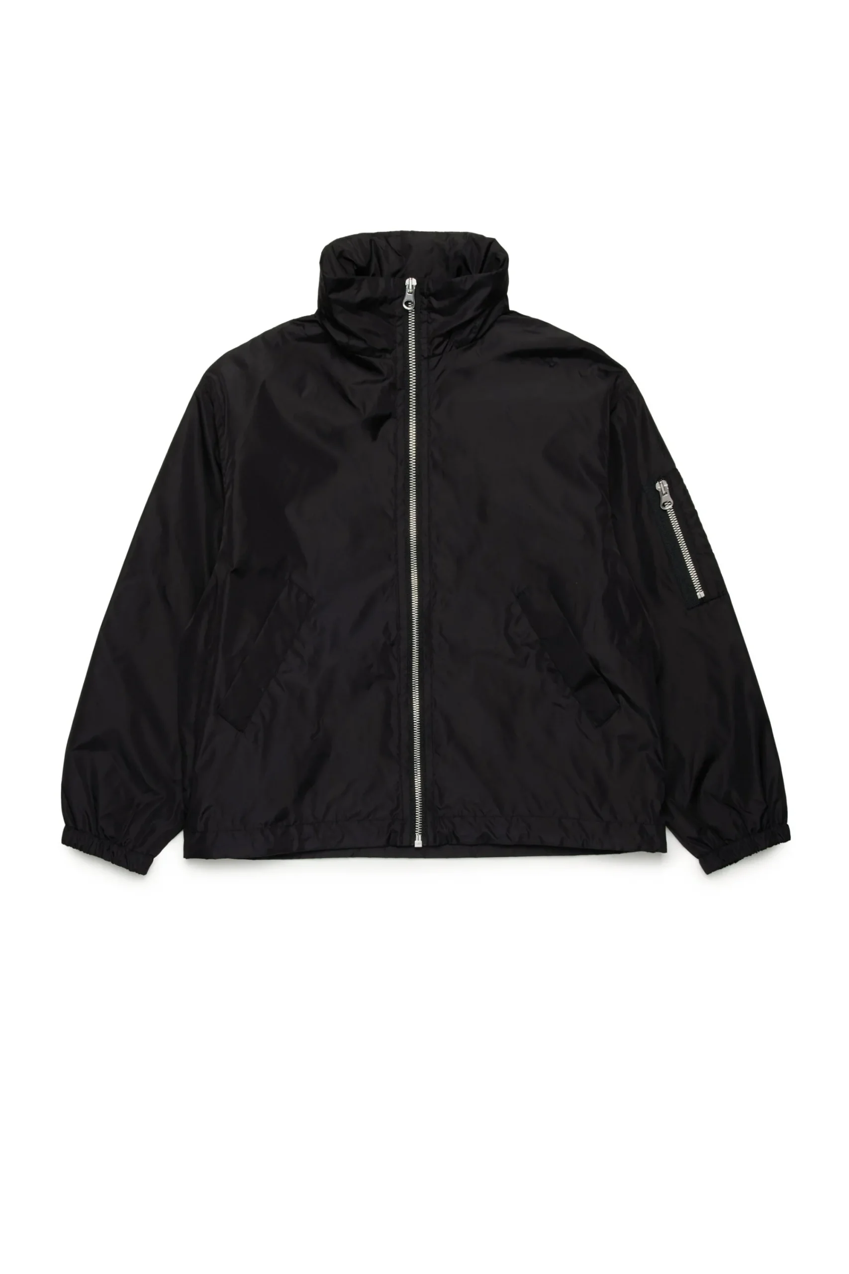 Jackets And Padded Jackets | Jackets And Padded Jackets>MM6 MAISON MARGIELA Windbreaker jacket with Numeric logo black