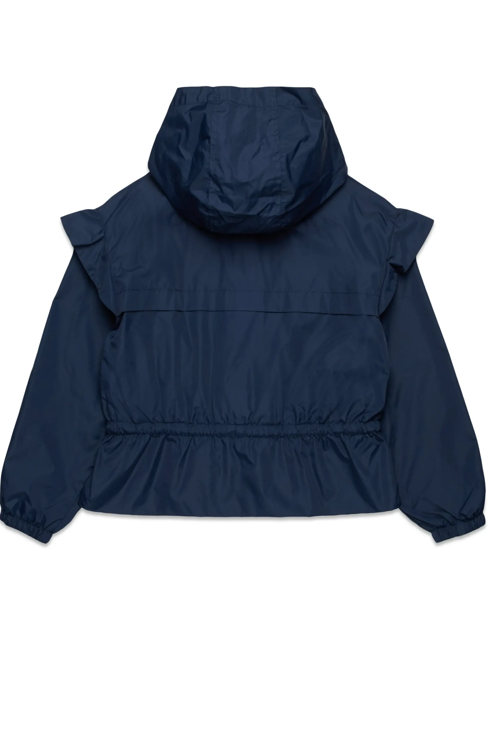Jackets And Padded Jackets>MAX&Co. Windbreaker jacket with ruffles bluette