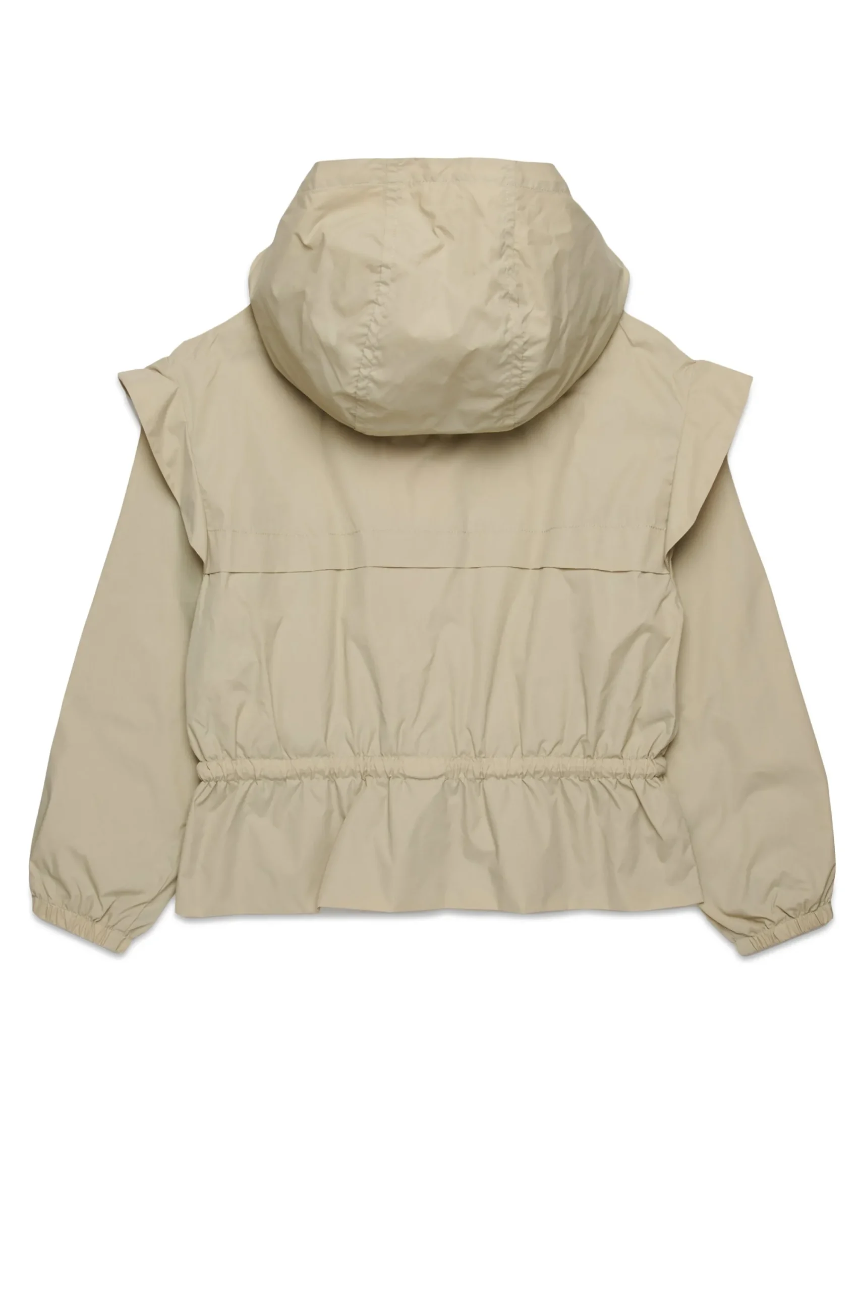 Jackets And Padded Jackets>MAX&Co. Windbreaker jacket with ruffles beige