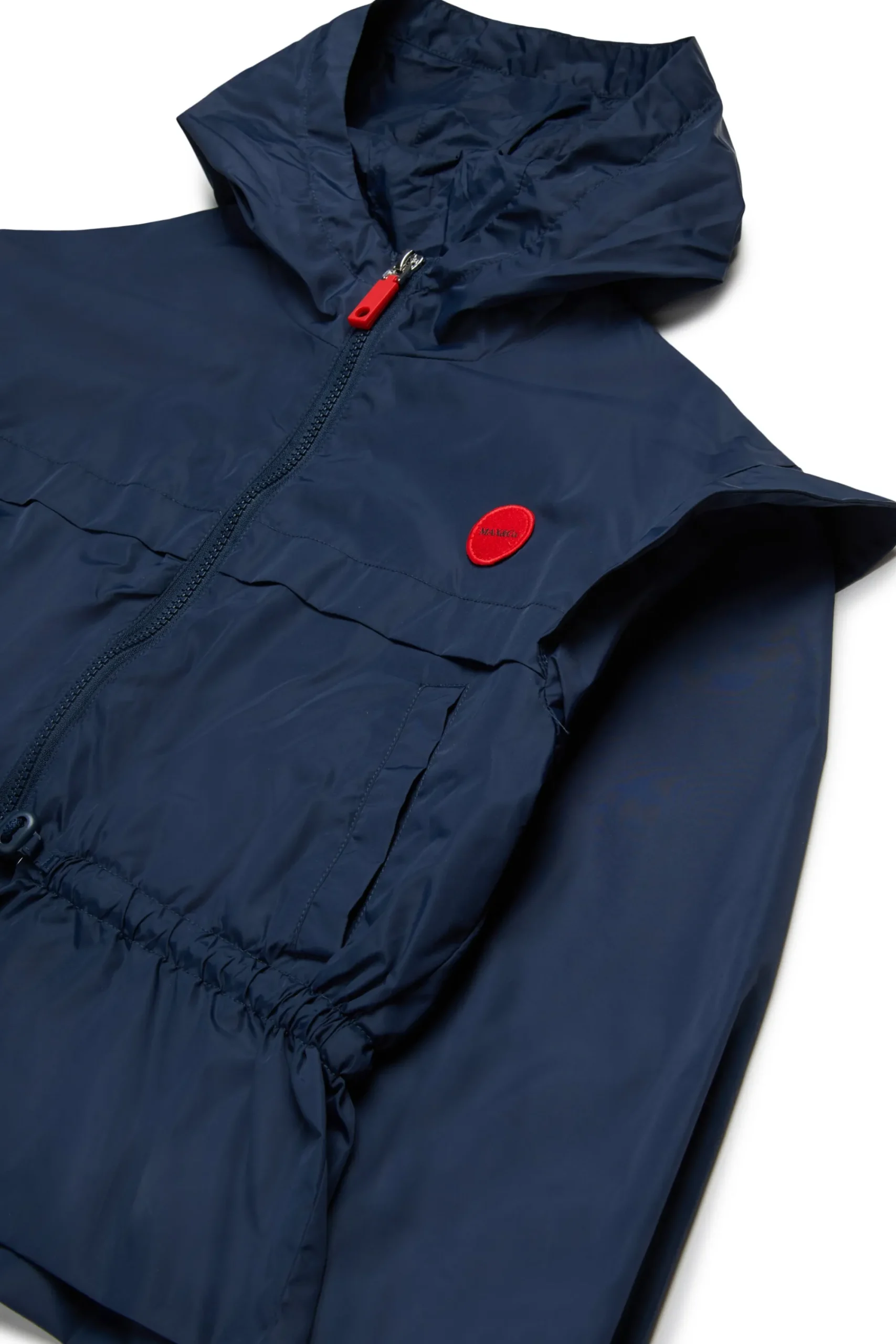 Jackets And Padded Jackets>MAX&Co. Windbreaker jacket with ruffles bluette