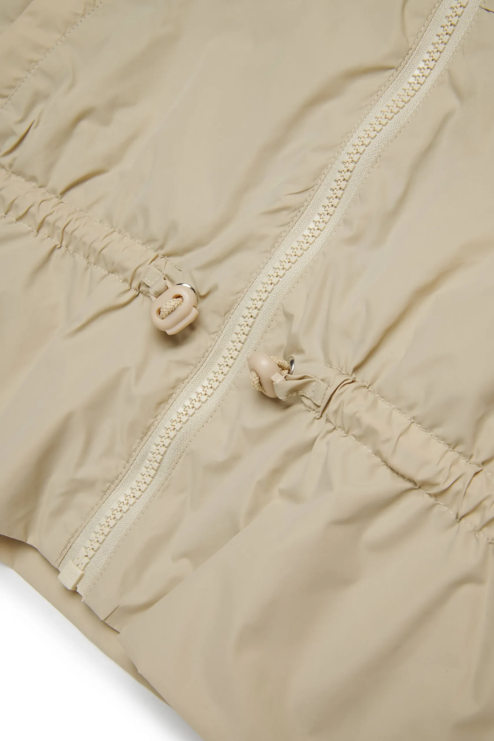 Jackets And Padded Jackets>MAX&Co. Windbreaker jacket with ruffles beige