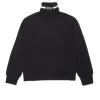 Knitwear>N°21 Wool blend turtleneck sweater black