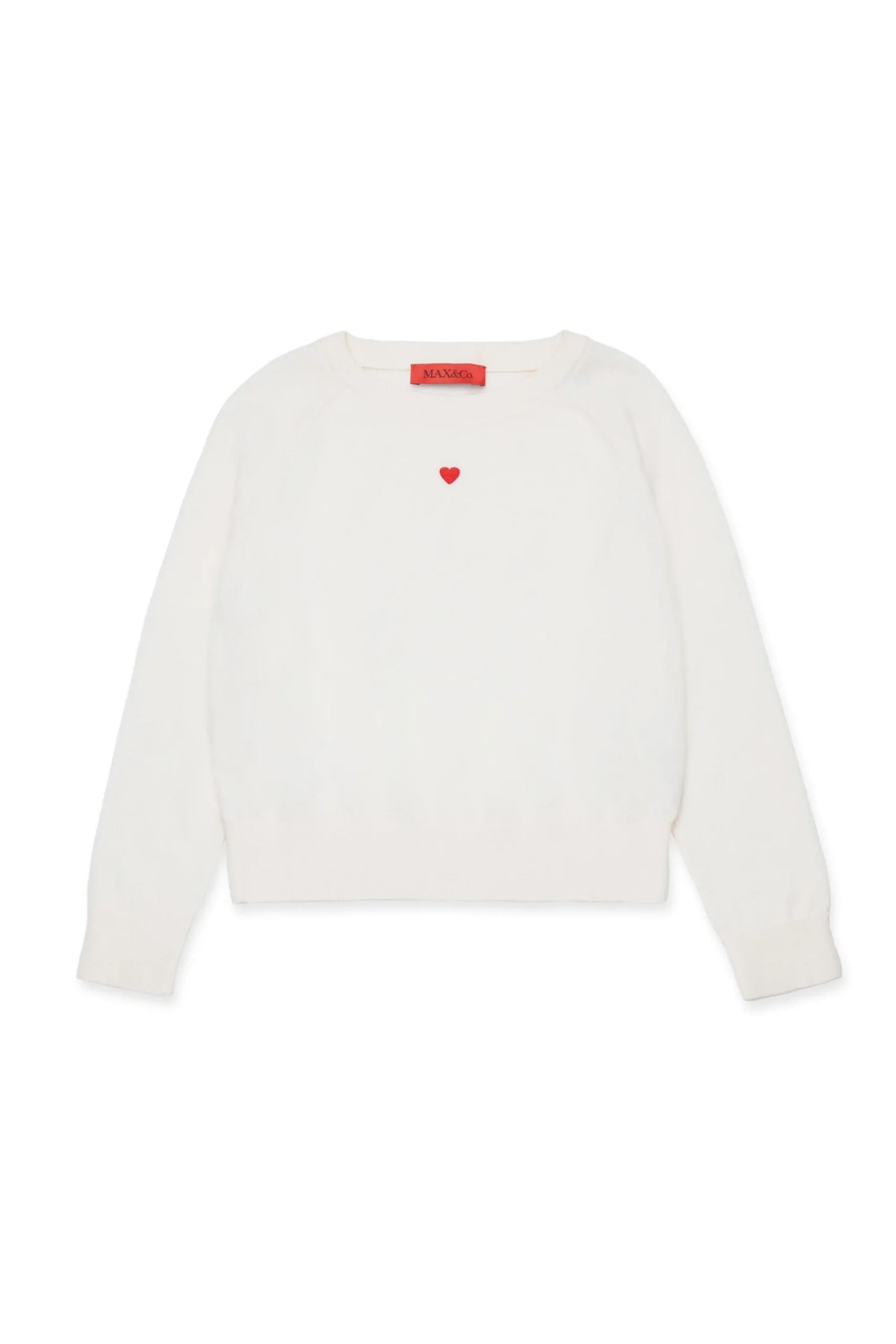 Knitwear>MAX&Co. Wool crew-neck pullover white