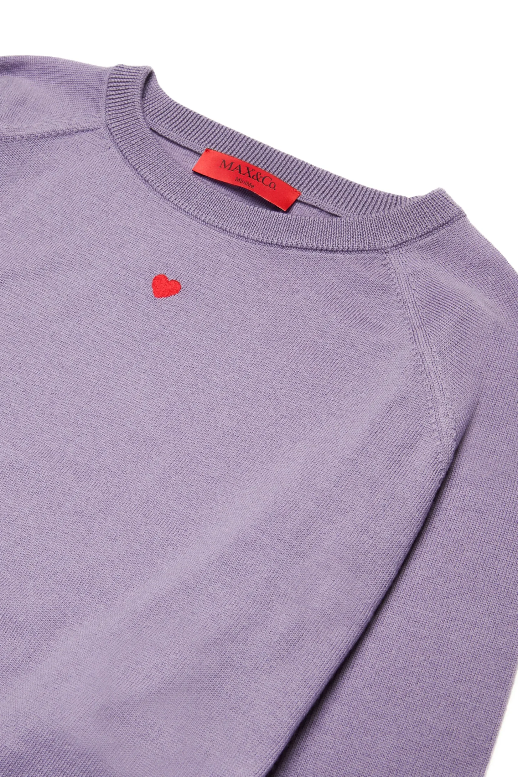 Knitwear>MAX&Co. Wool crew-neck pullover light lilac