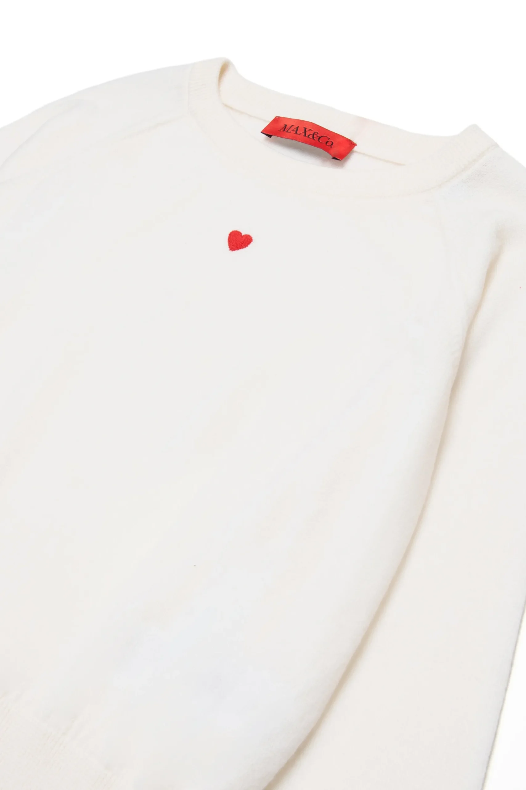 Knitwear>MAX&Co. Wool crew-neck pullover white