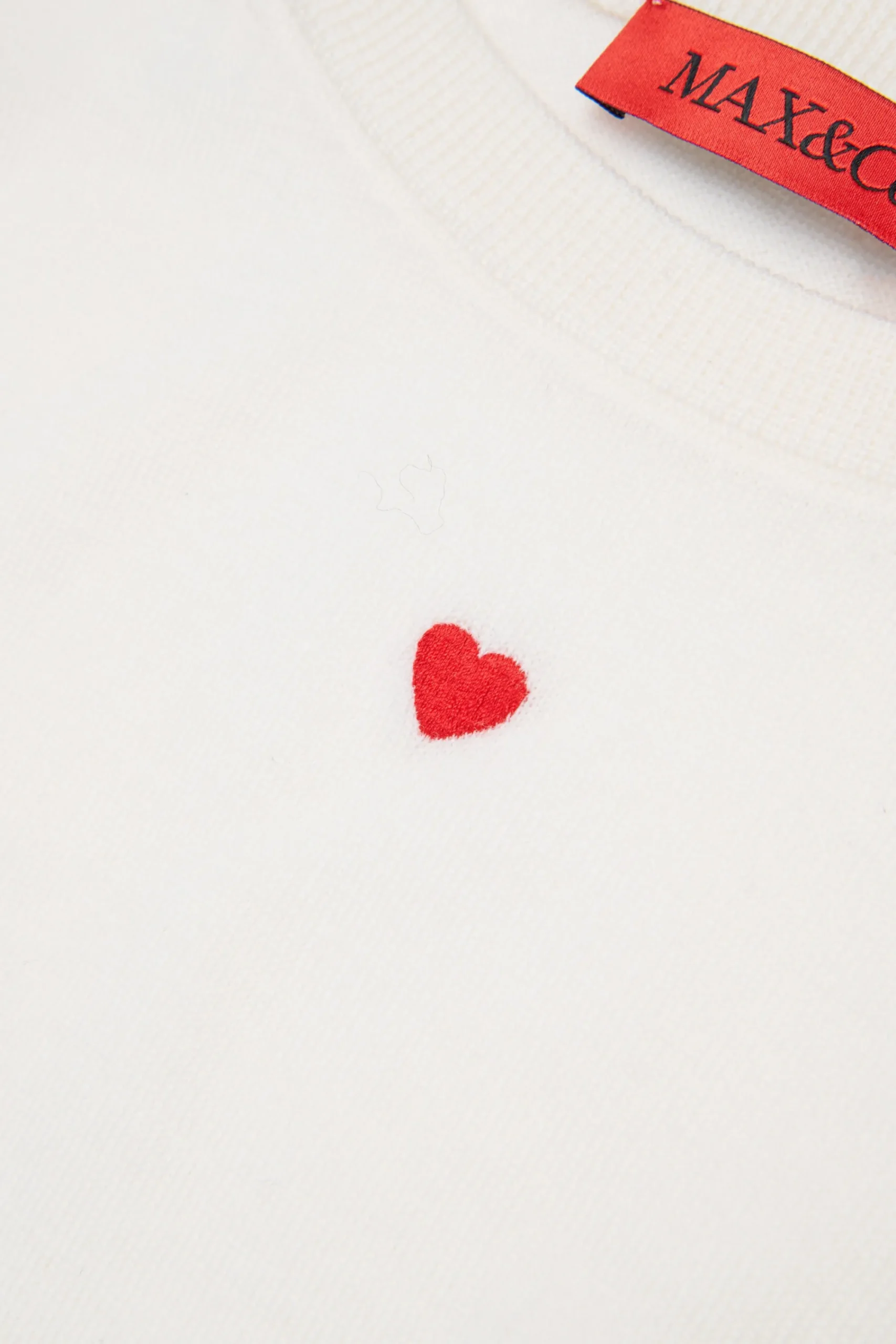 Knitwear>MAX&Co. Wool crew-neck pullover white