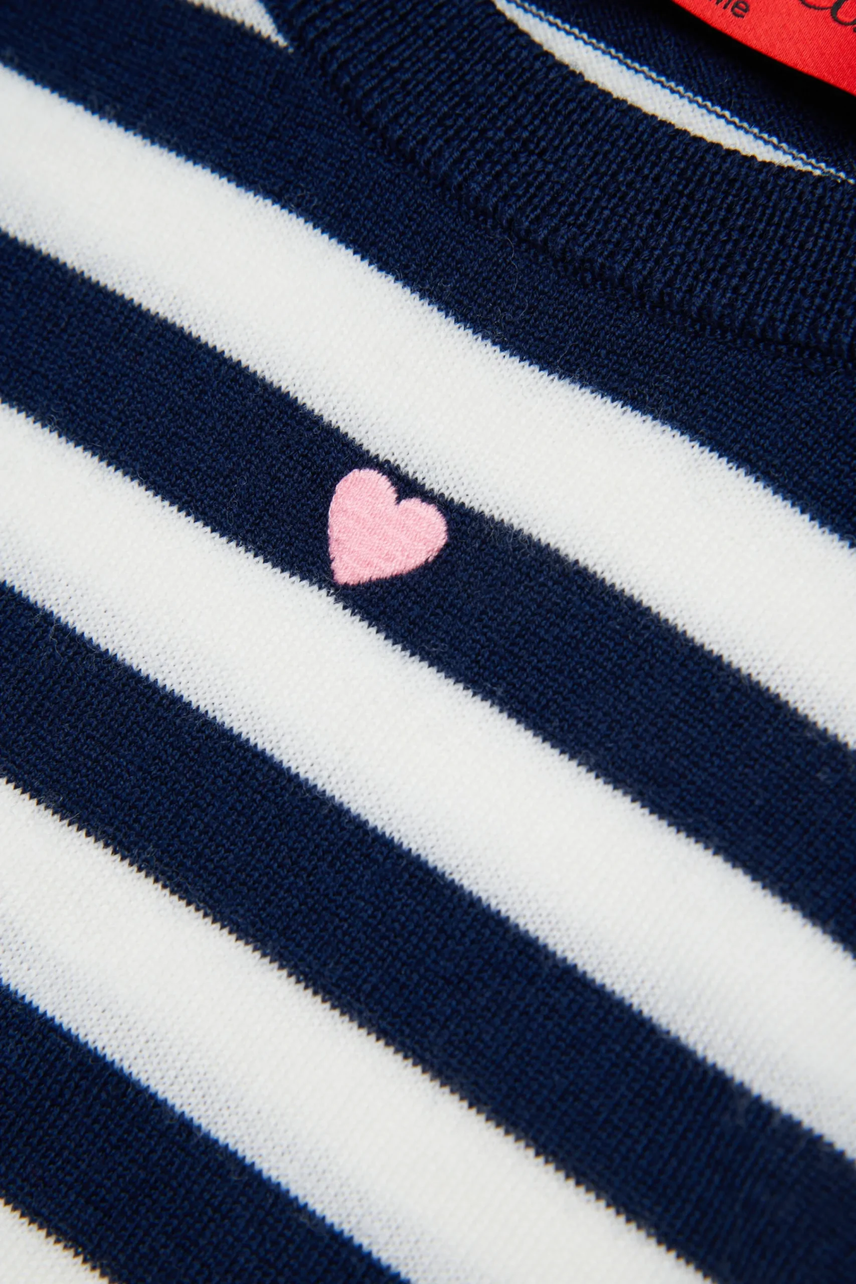 Knitwear>MAX&Co. Wool crew-neck pullover with stripes navy dark blue