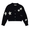 Knitwear>MARNI Wool-blend cardigan with stars black