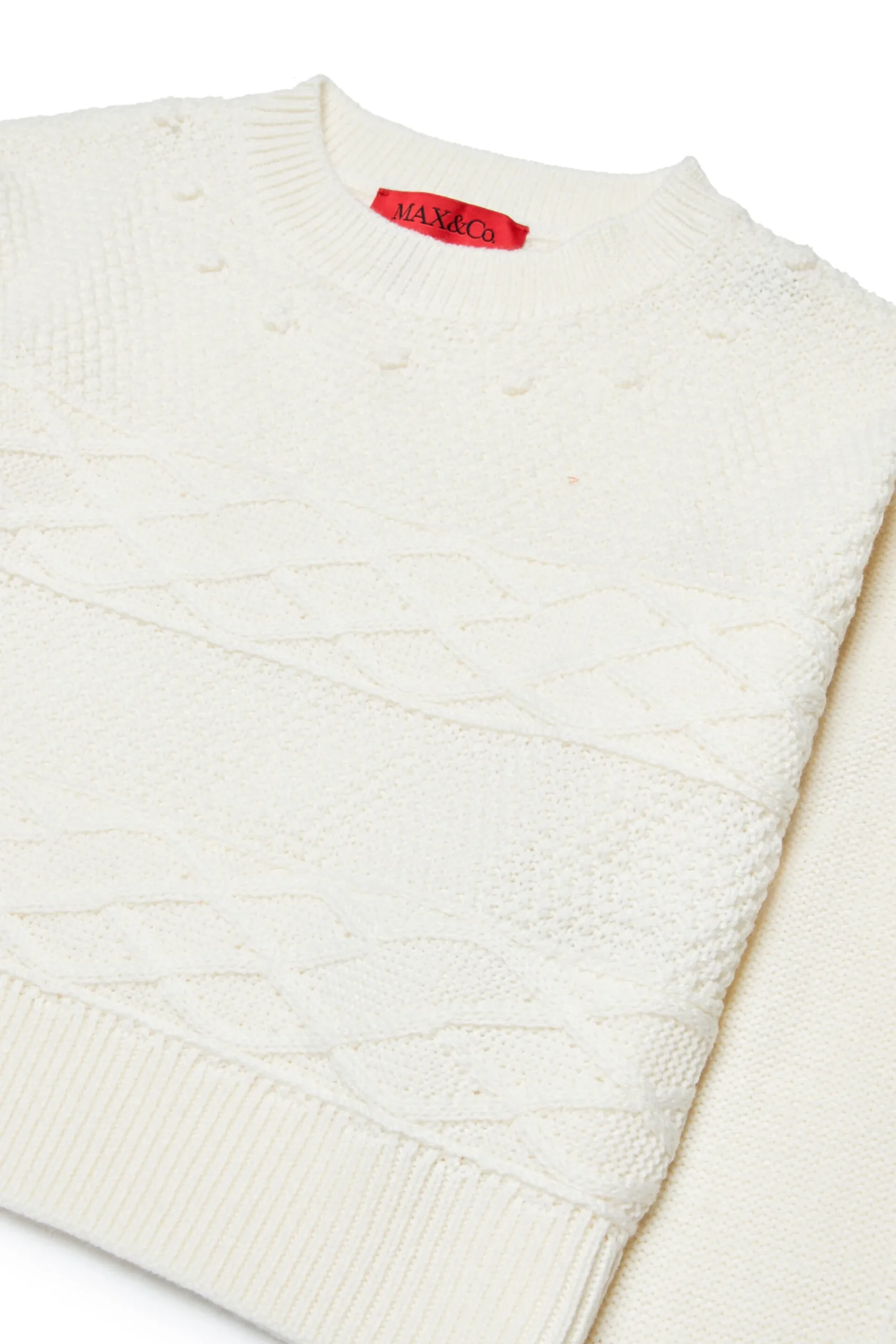 Knitwear>MAX&Co. Wool-blend pullover white