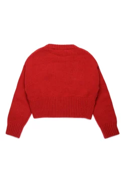 Knitwear>MARNI Wool-blend pullover with stars red