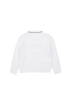 Knitwear>MARNI Wool-cashmere blend crew-neck sweater natural white