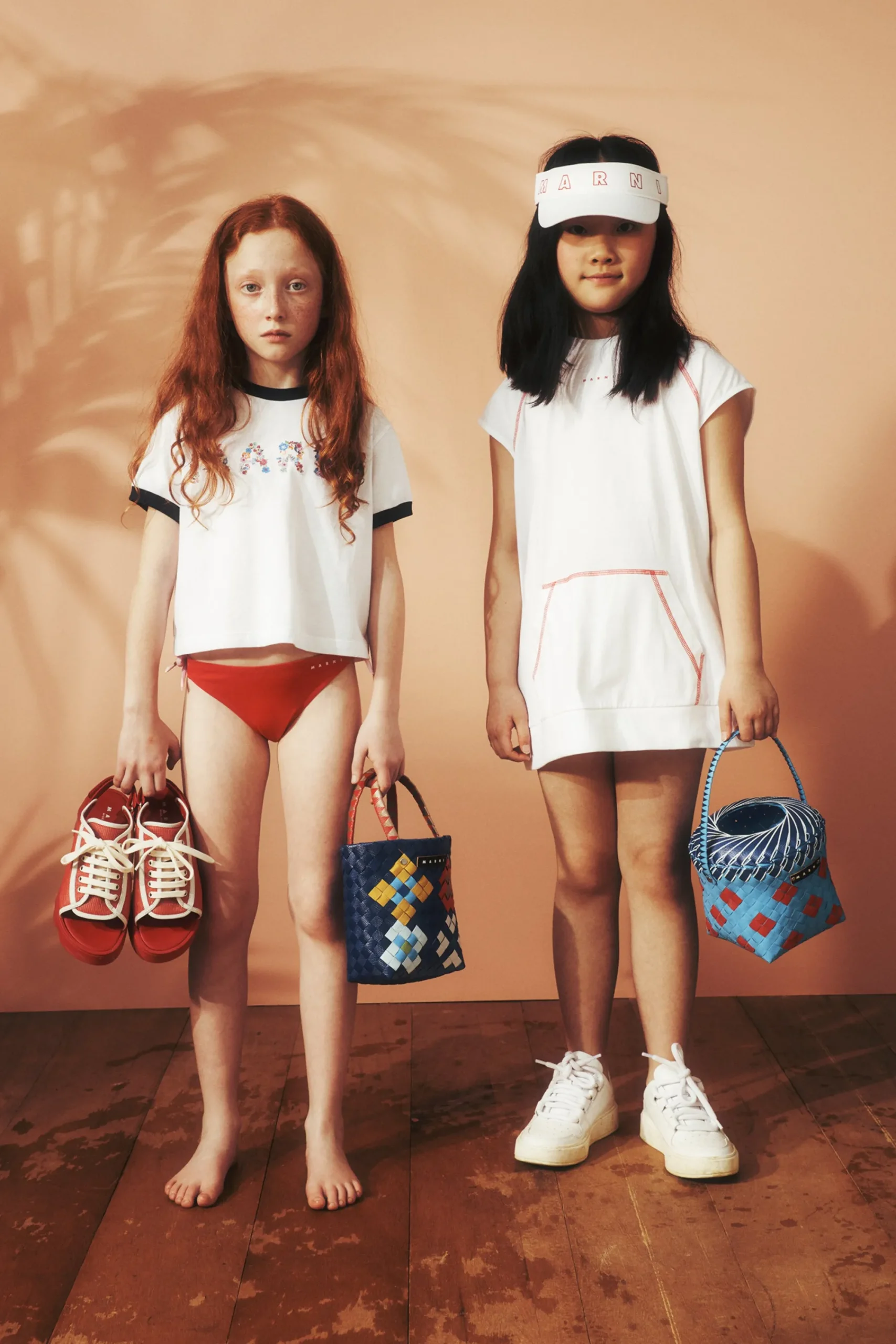 Bags And Backpacks>MARNI Woven Beach Party Bag princess blue