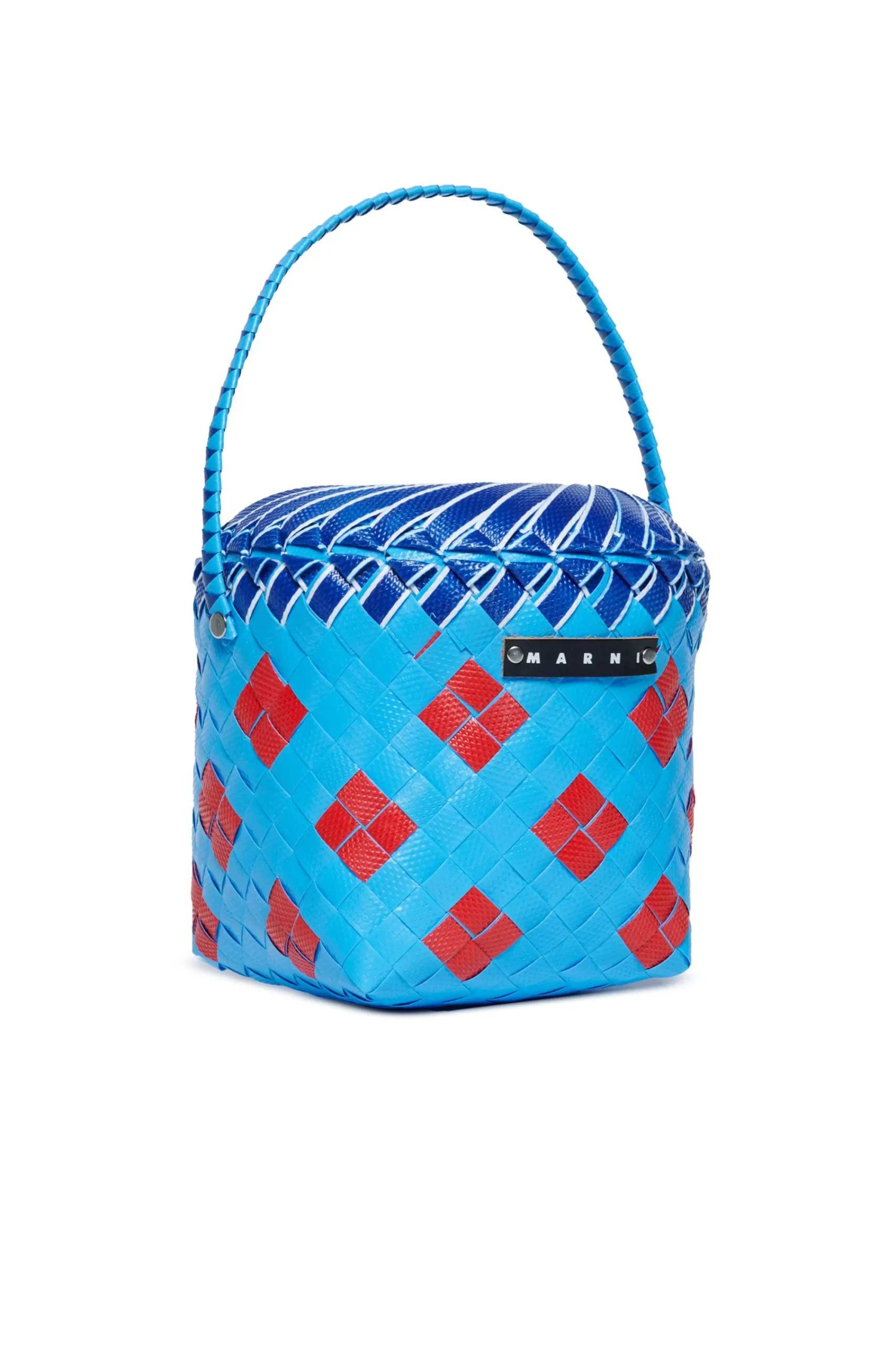Bags And Backpacks>MARNI Woven Beach Party Bag princess blue