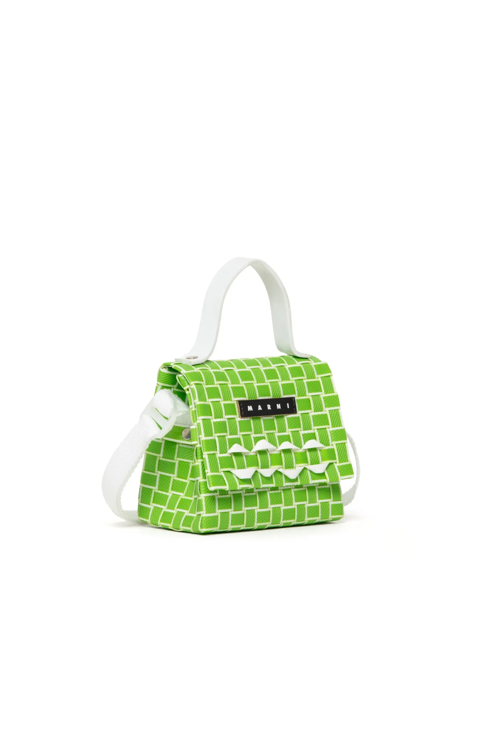 Bags And Backpacks>MARNI Woven Joy Micro bag apple green