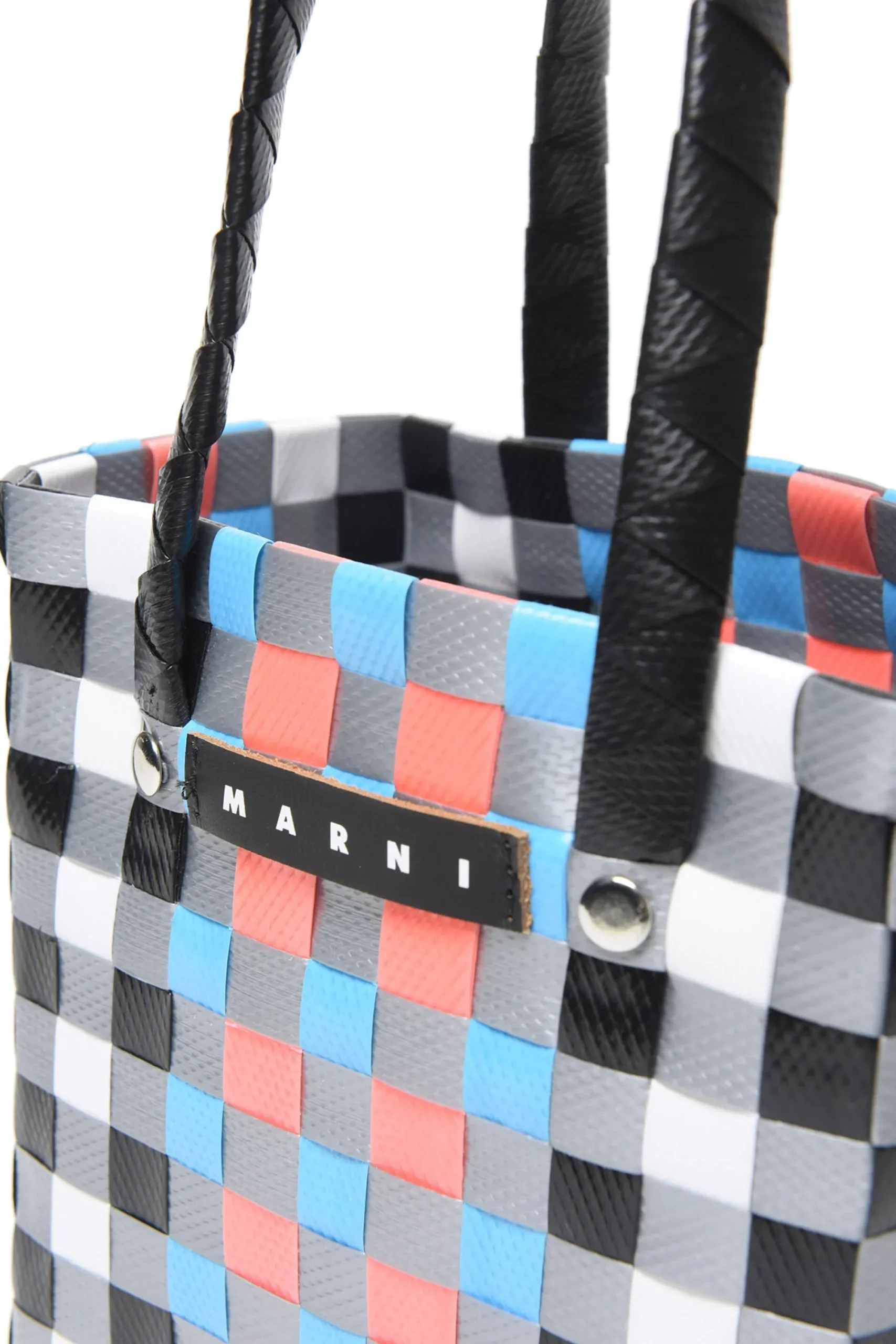 Bags And Backpacks>MARNI Woven Micro Basket bag black